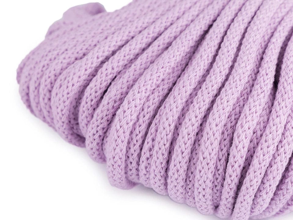 Cotton cord 5mm-lilac purple
