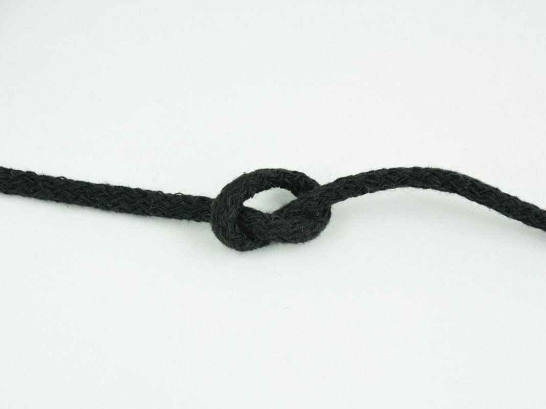 Cotton cord 5mm-black