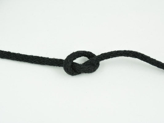 Baumwollschnur 5 mm - schwarz