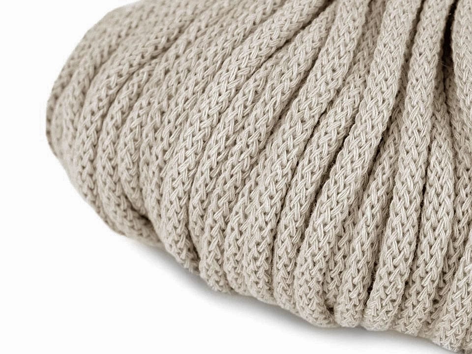Cotton cord 5mm-sand