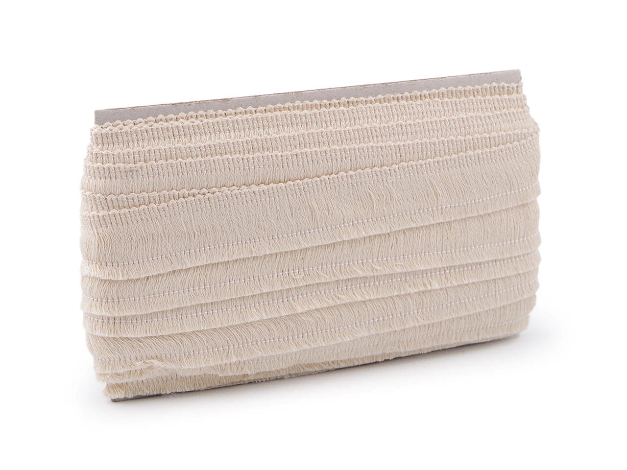 Cotton fringe 25 mm beige