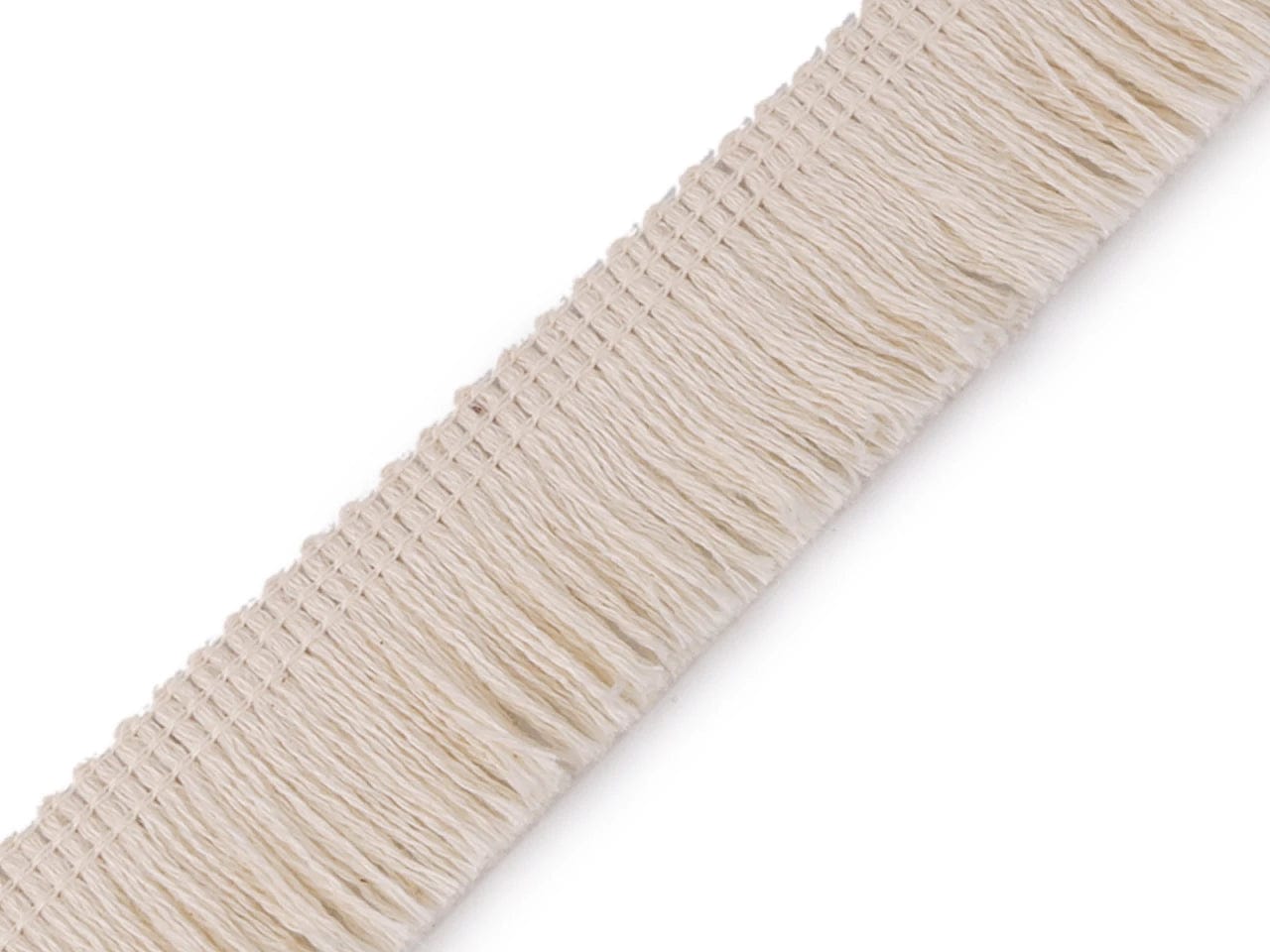 Cotton fringe 25 mm-beige