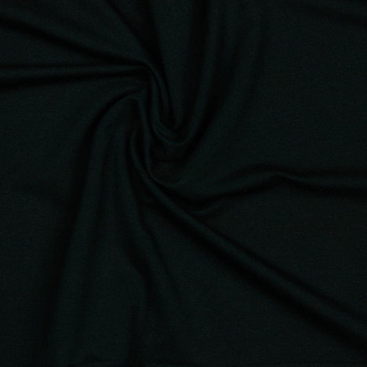 Black cotton French terry 235 g/m² (GOTS certified)
