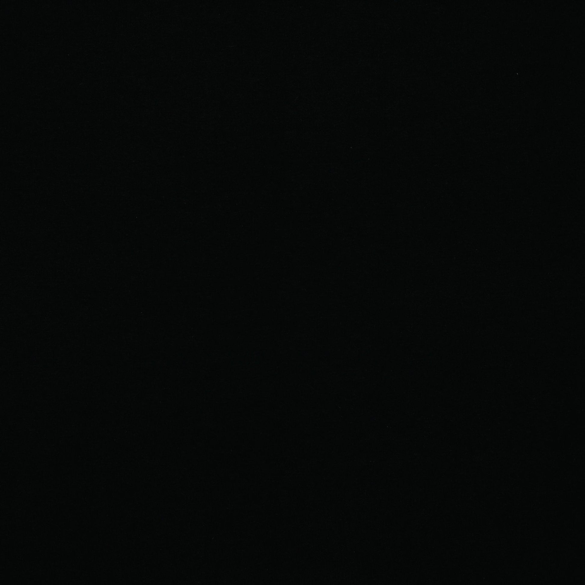 Schwarzer Baumwoll-Loopstrick 235 g/m² (GOTS-zertifiziert)