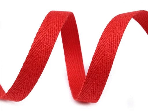 Baumwollband 12 mm-rot