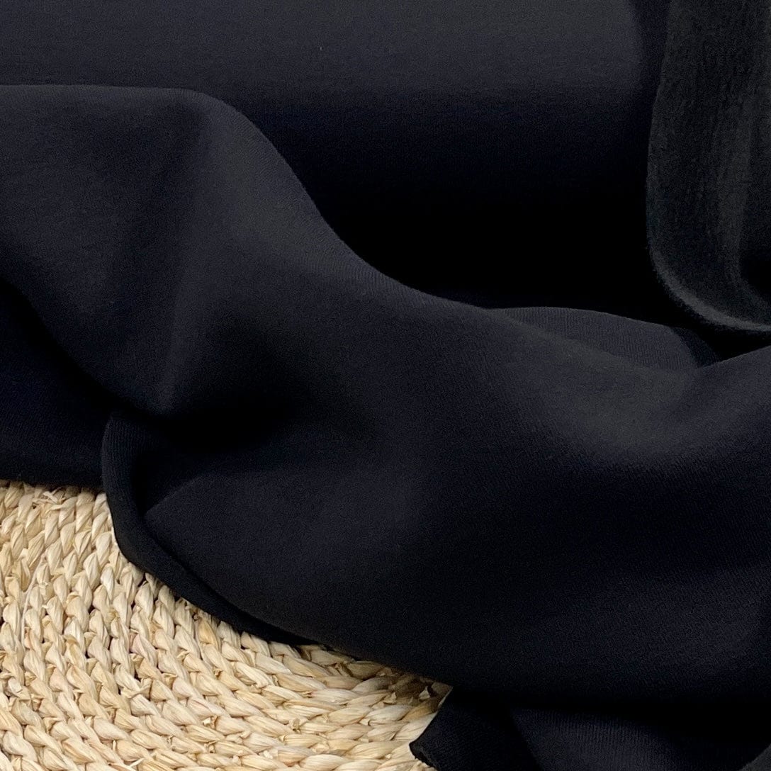 Black insulated cotton jersey 285 g/m²