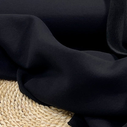 Black insulated cotton jersey 285 g/m²