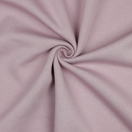 Cotton brushed knit - powder pink 285 g/m²
