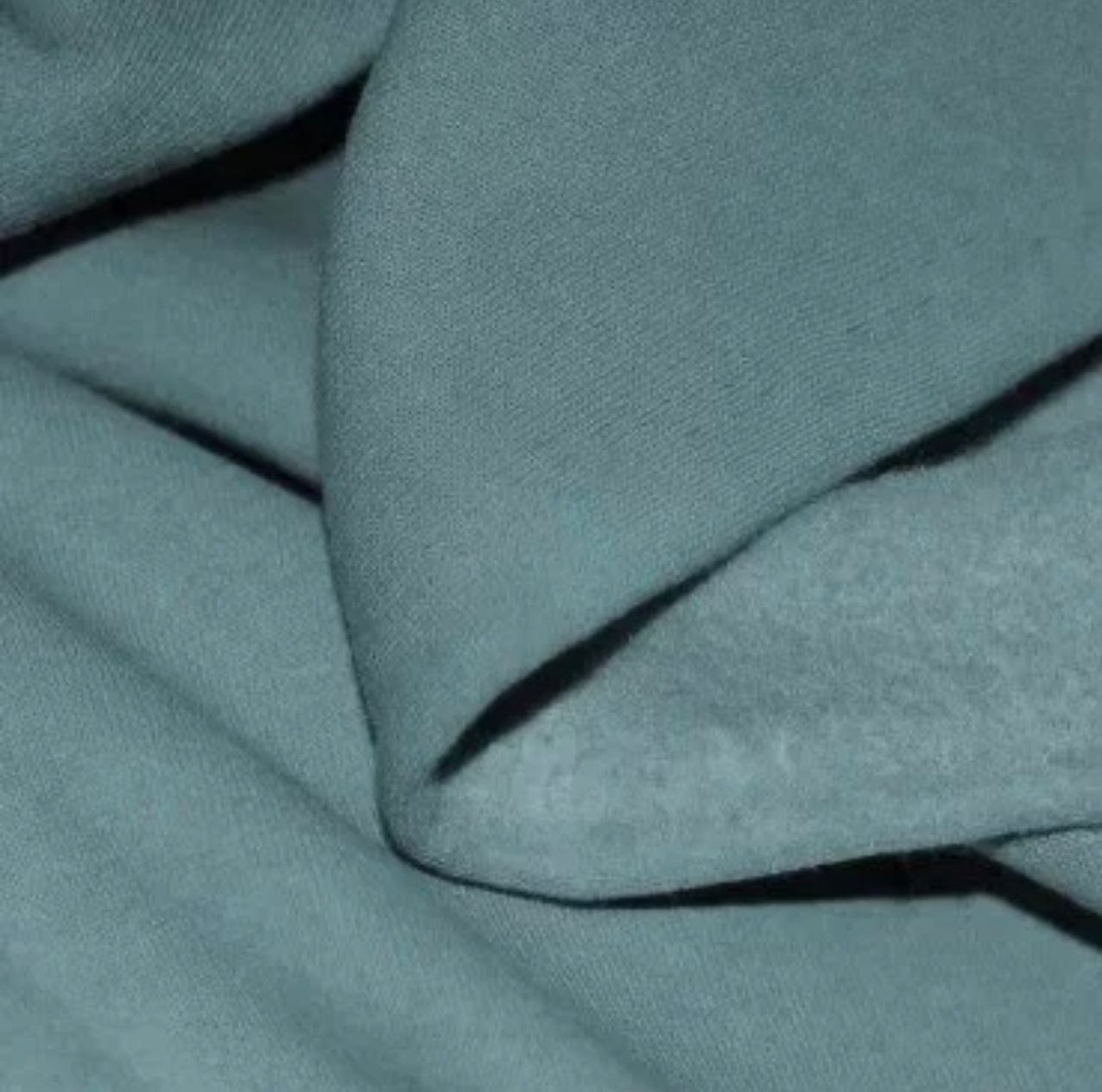 Cotton brushed knit - dark mint 285 g/m²