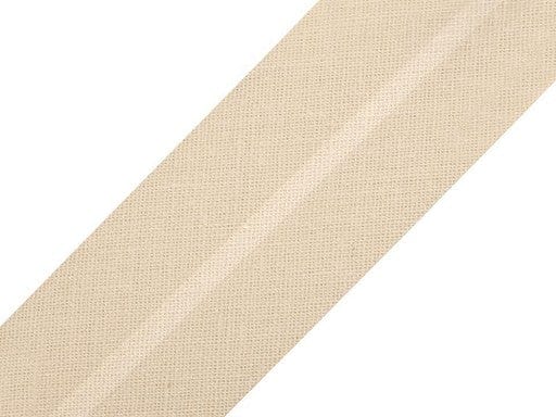 Baumwoll-Schrägband 20 mm, cremefarben