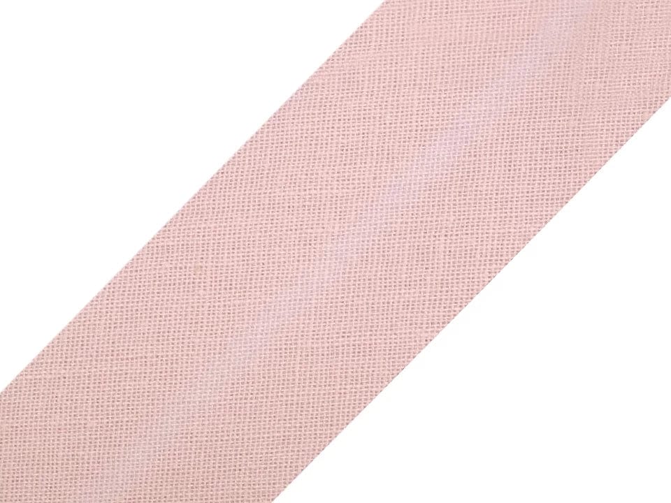 Cotton bias tape 20 mm-soft pink