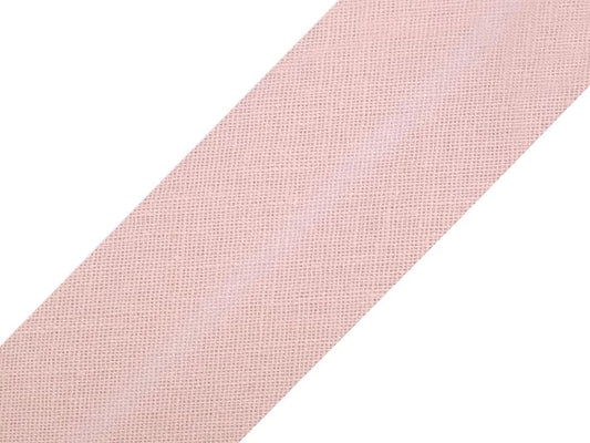 Cotton bias tape 20 mm-soft pink