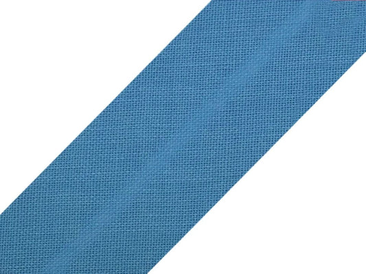 Baumwoll-Biasband 20 mm – Ozeanblau
