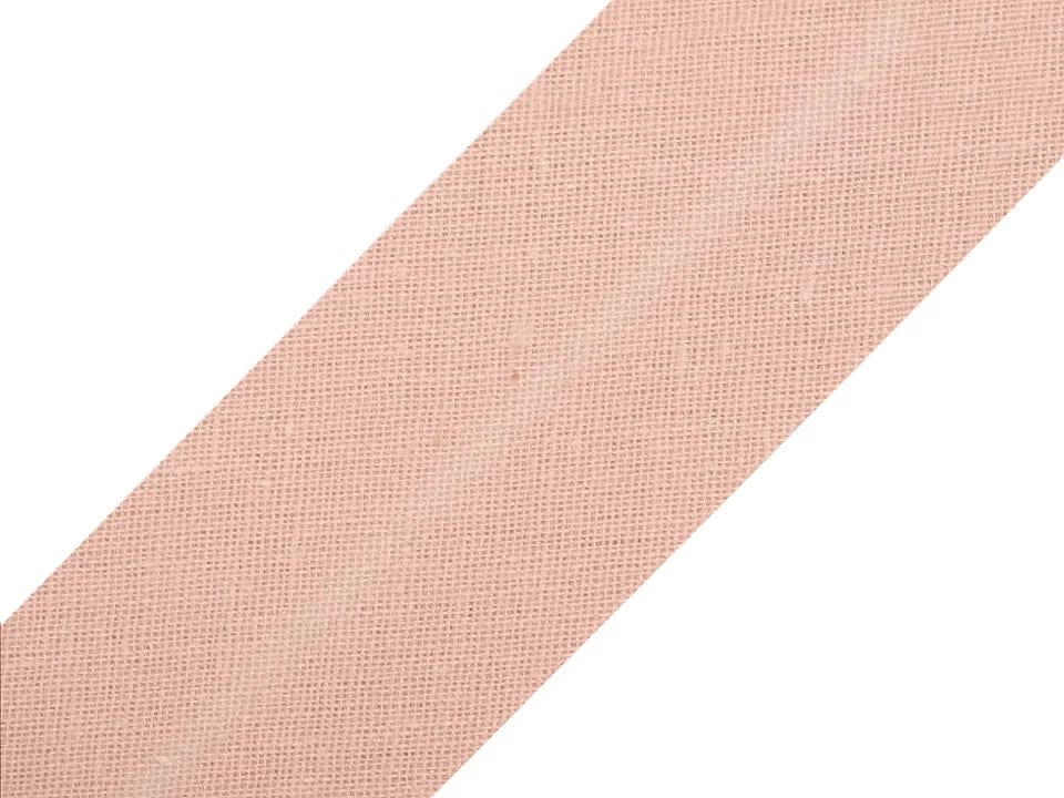 Cotton bias tape 20 mm-dusty pink