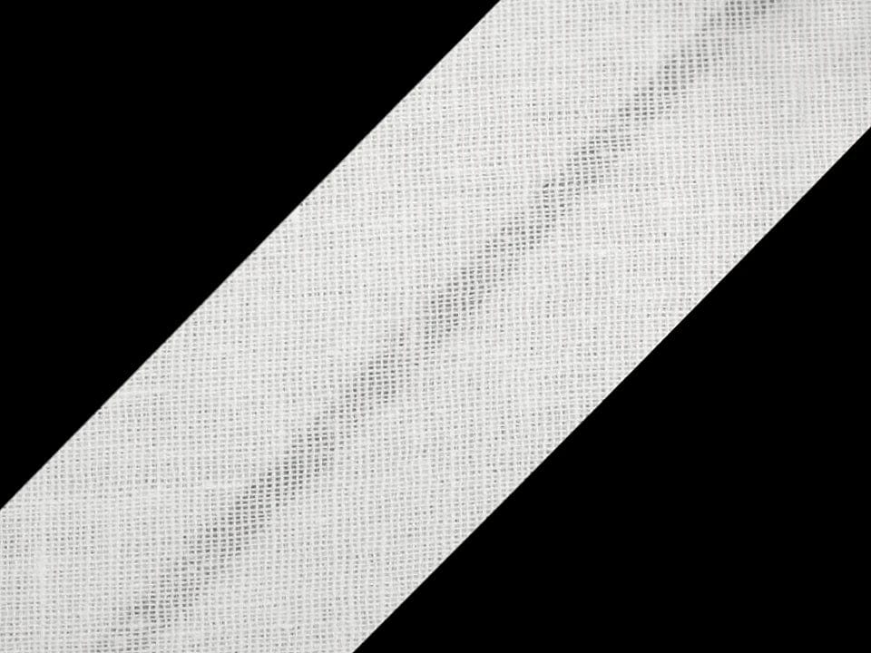 Cotton bias tape 30 mm-white