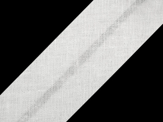 Cotton bias tape 30 mm-white