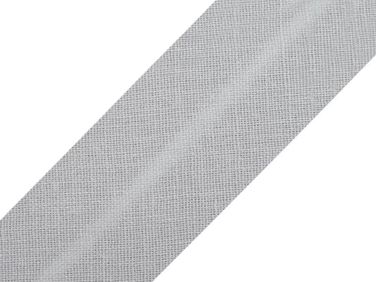 Cotton bias tape 30 mm-light grey