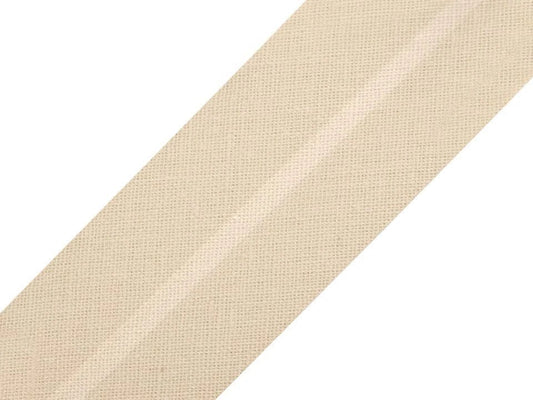 30 mm cream-colored cotton bias tape