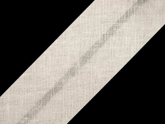 30 mm cotton bias tape, milky white