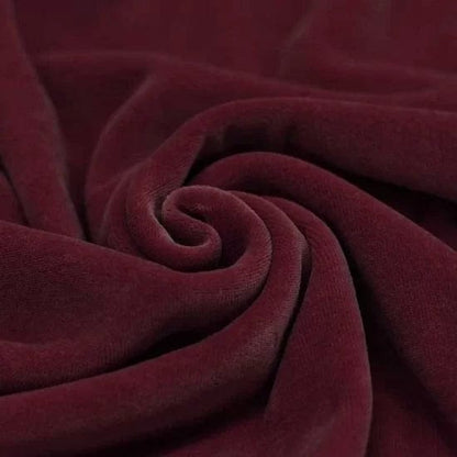 Cotton velour-burgundy 250 g/m²