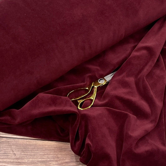 Baumwollvelours-Bordeaux 250 g/m²