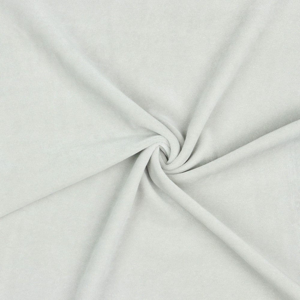 Light gray cotton velour 250 g/m²
