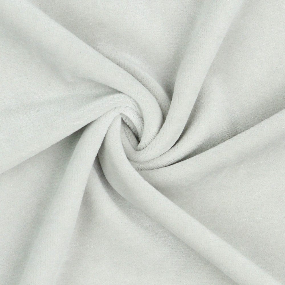 Cotton velour - light grey 250 g/m²