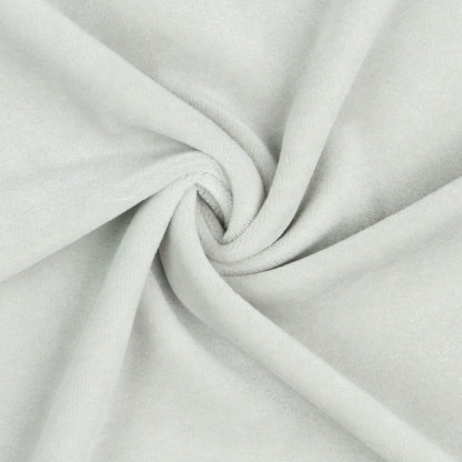 Cotton velour - light grey 250 g/m²