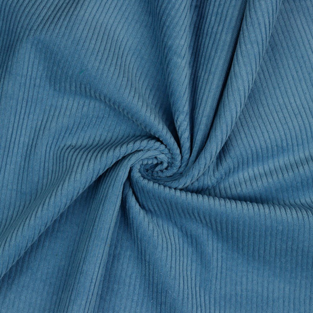 Cotton velvet, sky blue 280 g/m²