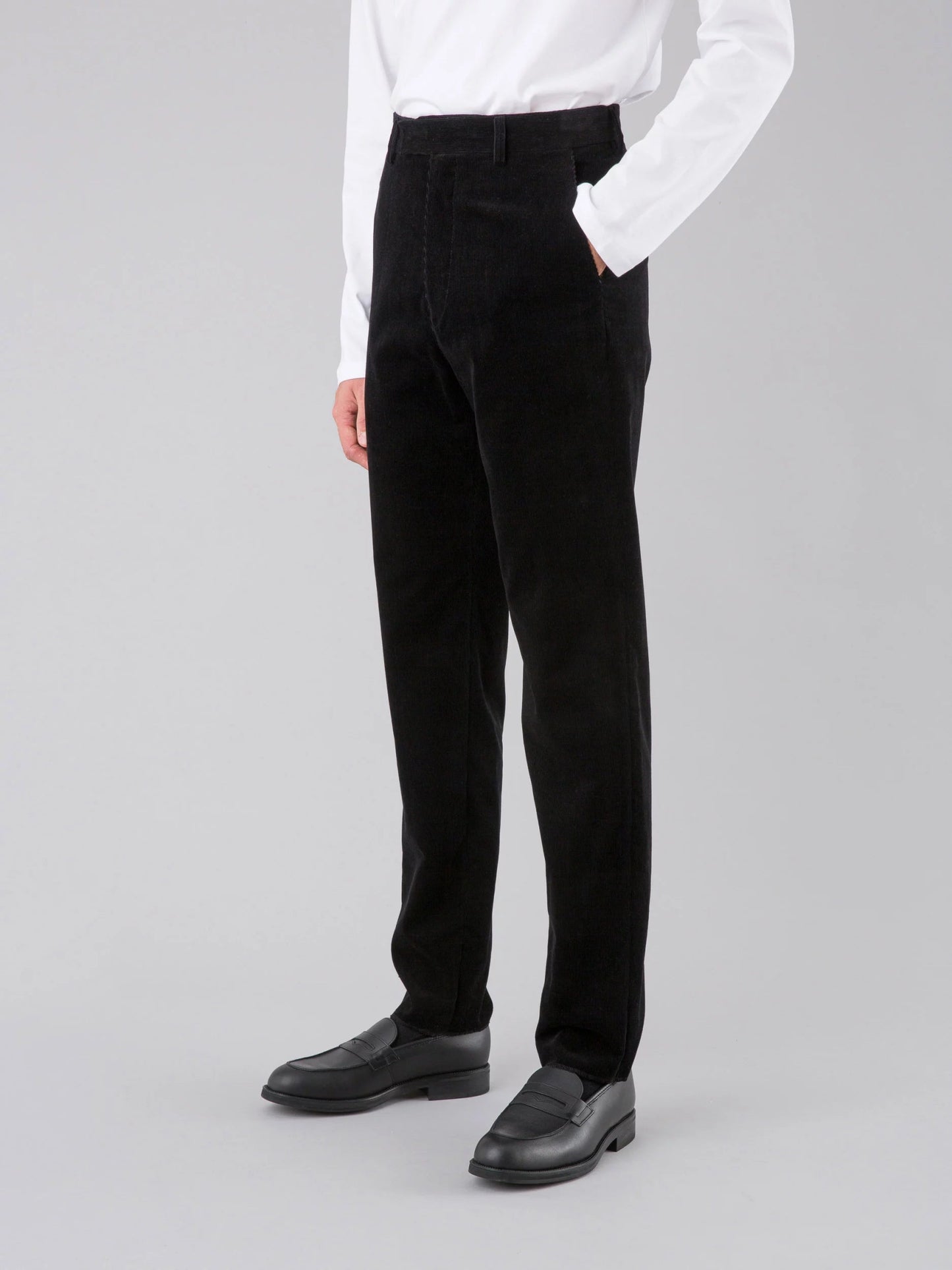 Cotton velvet - black 280 g/m²