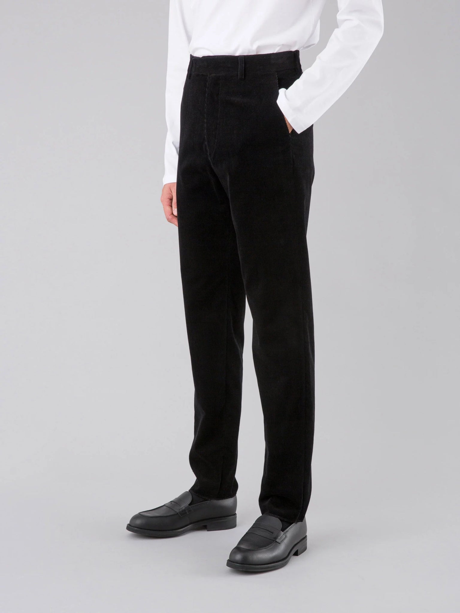 Cotton velvet - black 280 g/m²