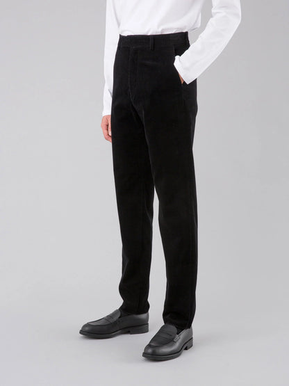 Cotton velvet - black 280 g/m²