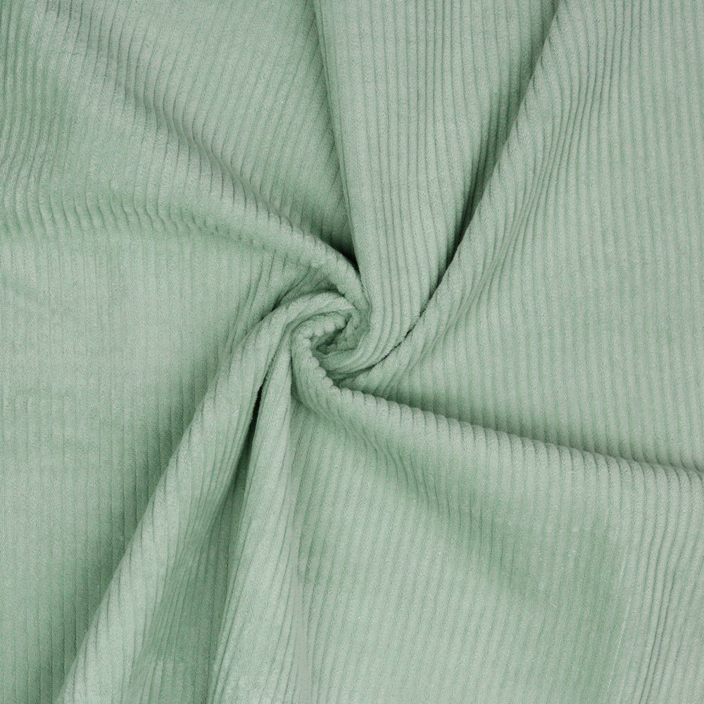 Cotton corduroy, mint 280 g/m²