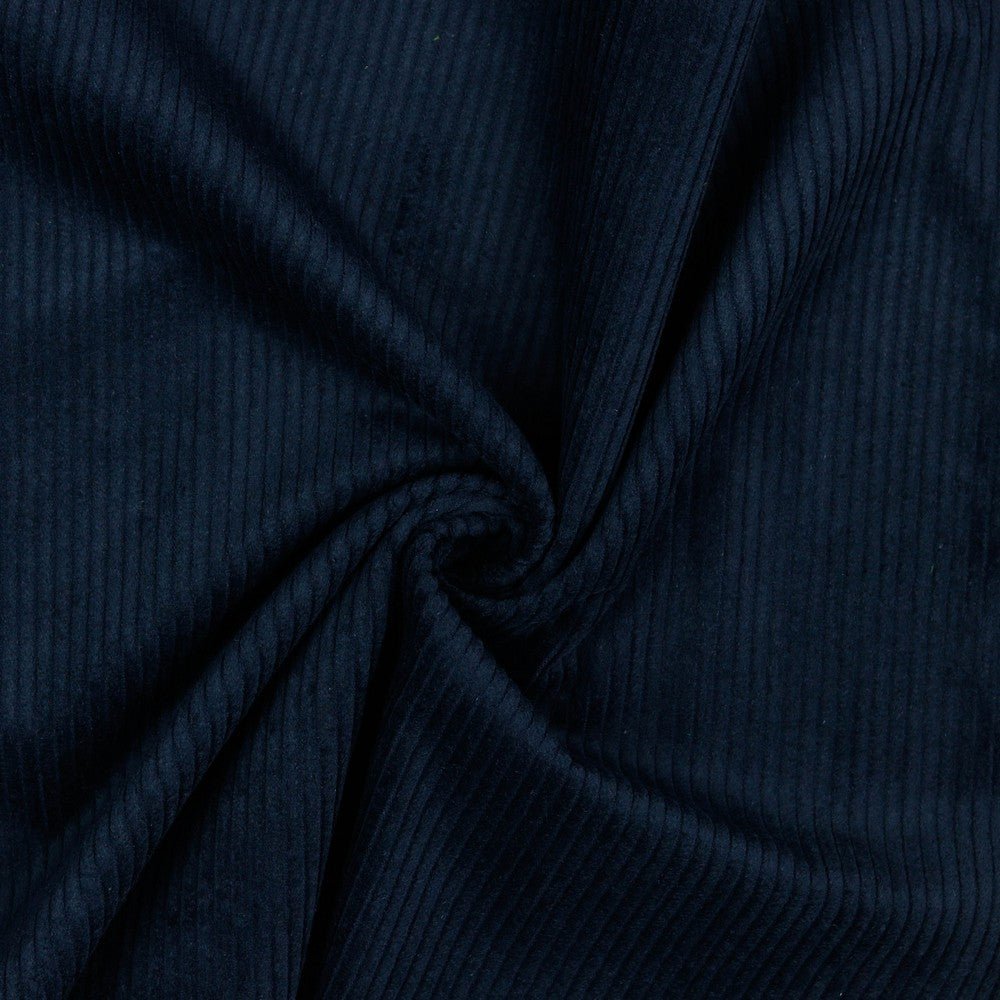 Cotton velvet-dark blue 280 g/m²