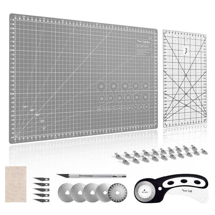 Schneidematten-Set mit Zubehör 45x30 cm