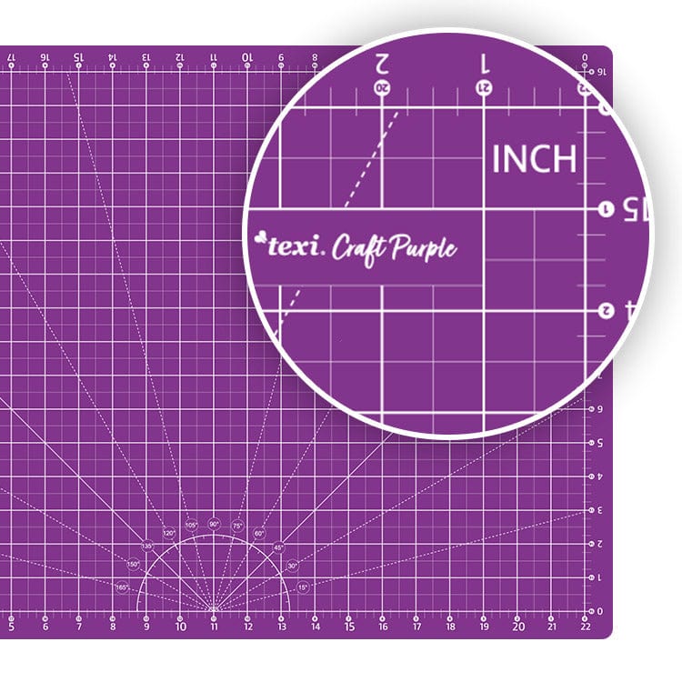 Set-cutting mat with accessories 60x45 cm-lilac