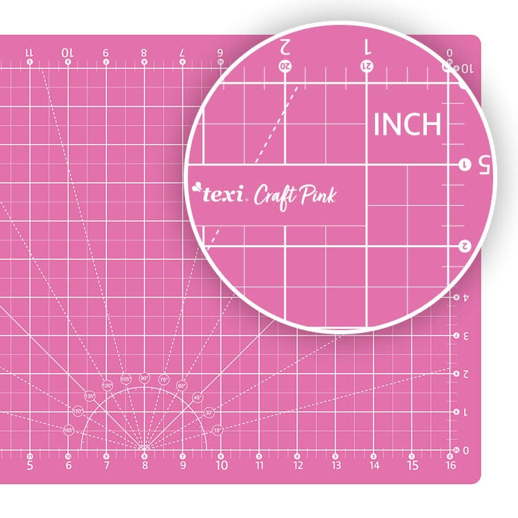 Schneidematte-Set mit Zubehör 60x45 cm-rosa