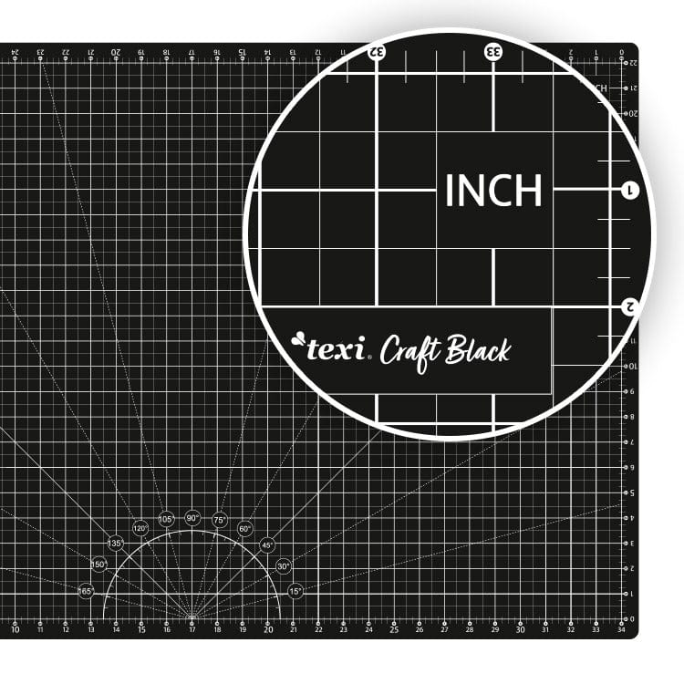 Set - cutting mat with accessories 60x90 cm-black
