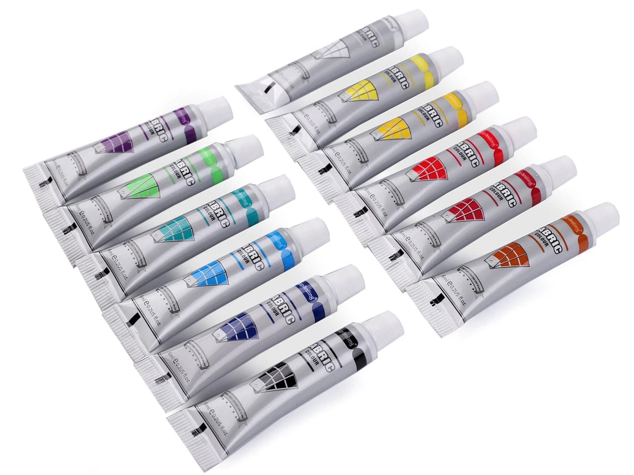 Paints for fabrics, textiles-12 pcs.