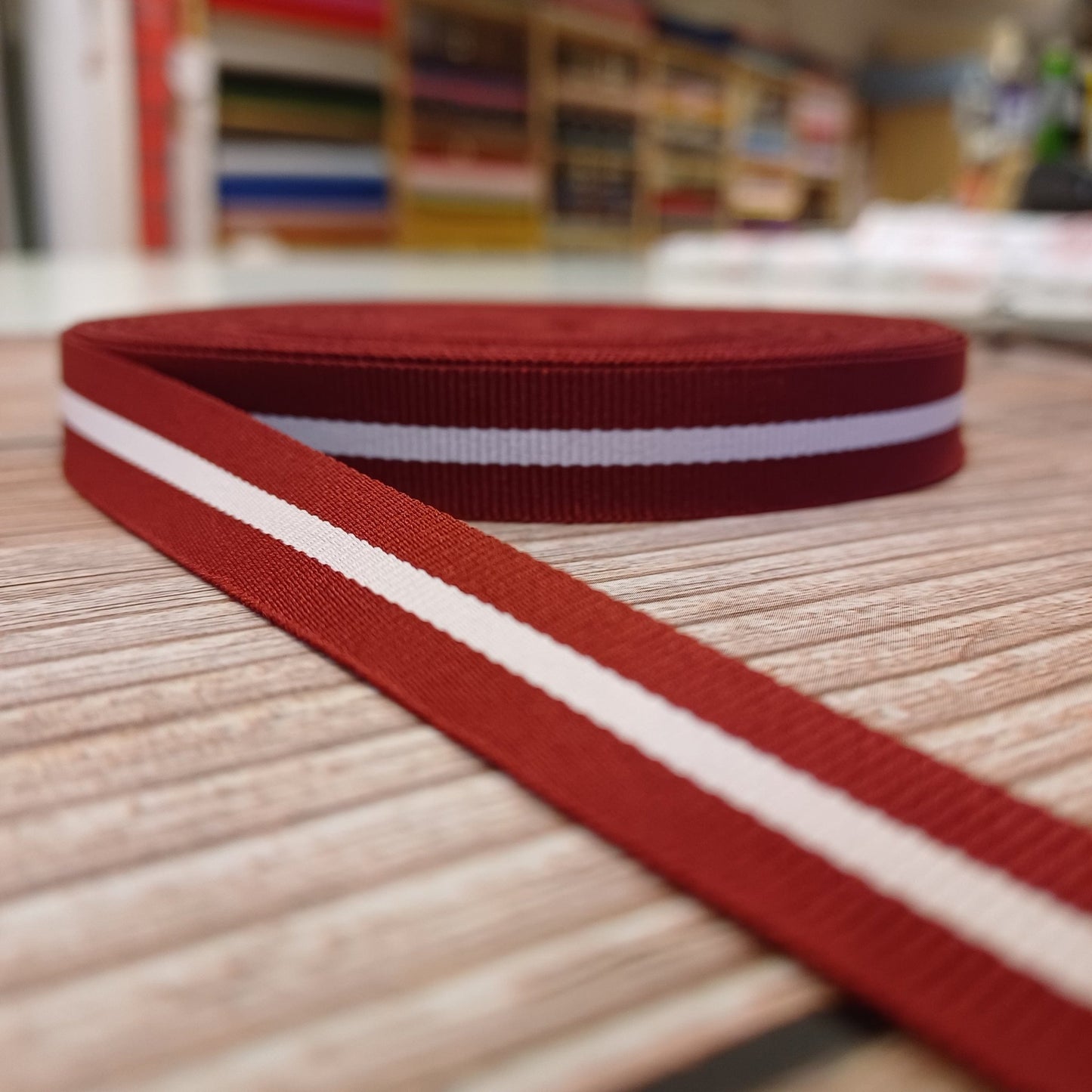 Latvian flag ribbon 15 mm-LV