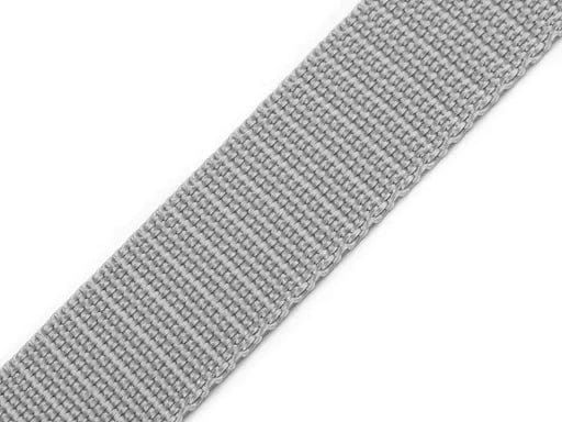 Tape for bags, straps 20 mm-light gray
