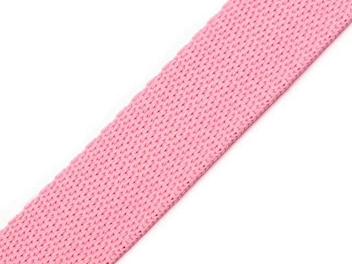 Ribbon for bags, straps 20 mm-soft pink