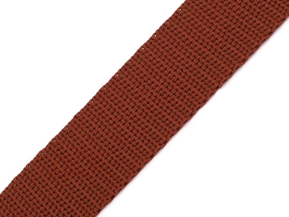 Webbing for bags, straps 30 mm, brown