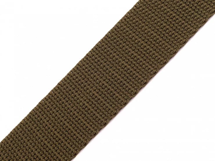Ribbon for bags and straps 30 mm-khaki