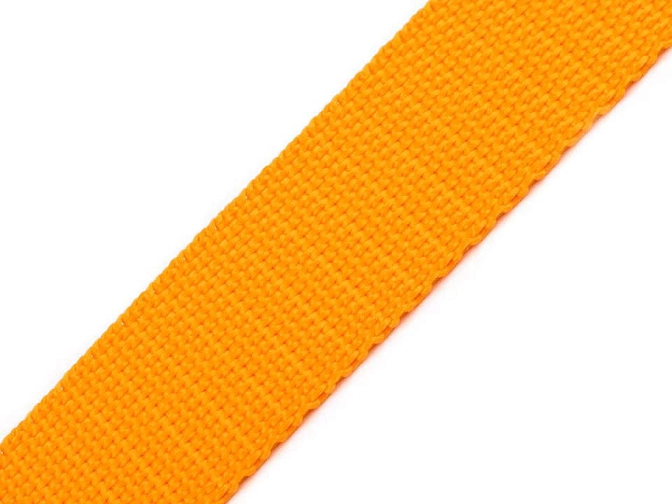 Ribbon for bags, straps 30 mm, honey yellow