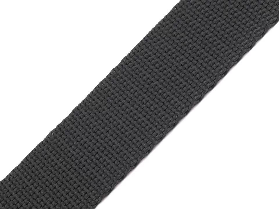 Tape for bags, straps 30 mm-dark grey