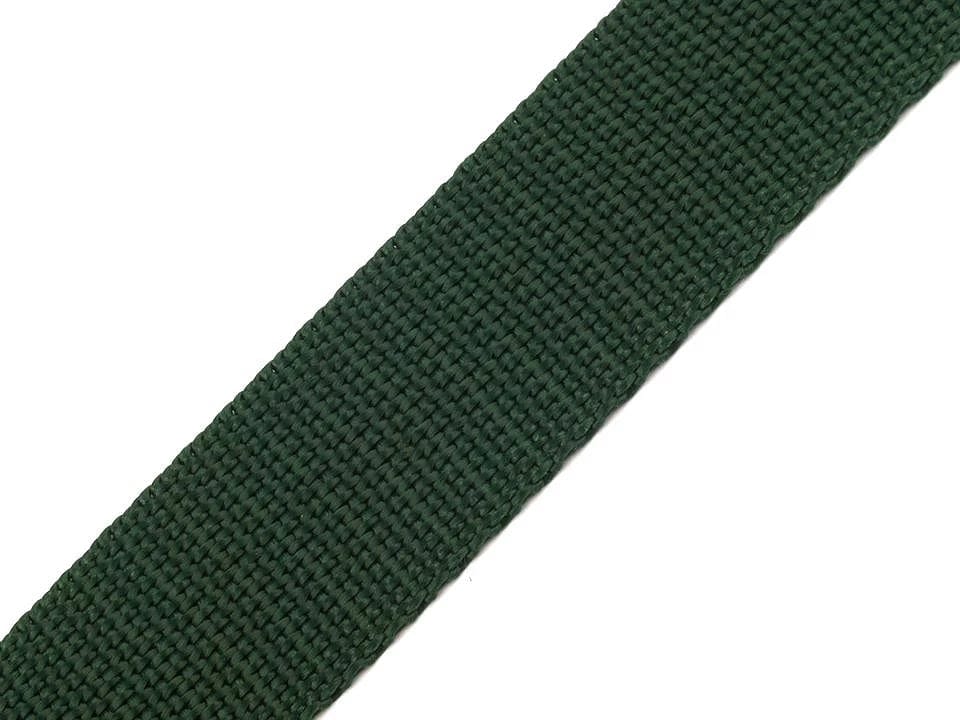 Ribbon for bags, straps, 30 mm, dark green