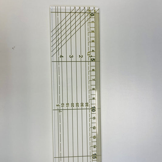 Lineal mit Markierungen 50x500 mm