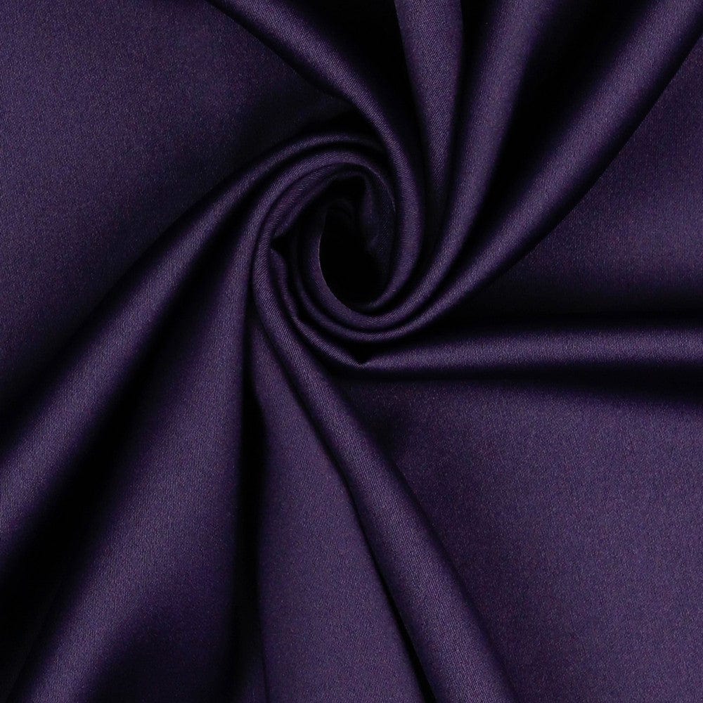 Artificial silk fabric - dark lilac 140 g/m²