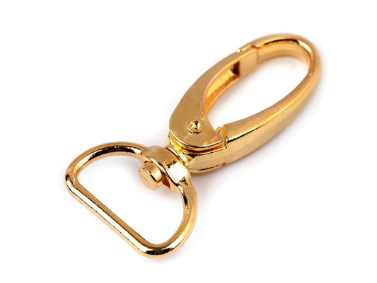 Metallkarabiner 20 mm - Gold (2 Stück)